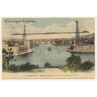 Marseille / France: View Port et Pont Transbordeur (Vintage PC 1913)