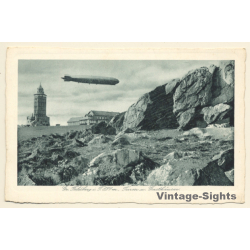 Germany: Zeppelin über Feldberg - Turm & Gasthäuser (Vintage PC 1930s)