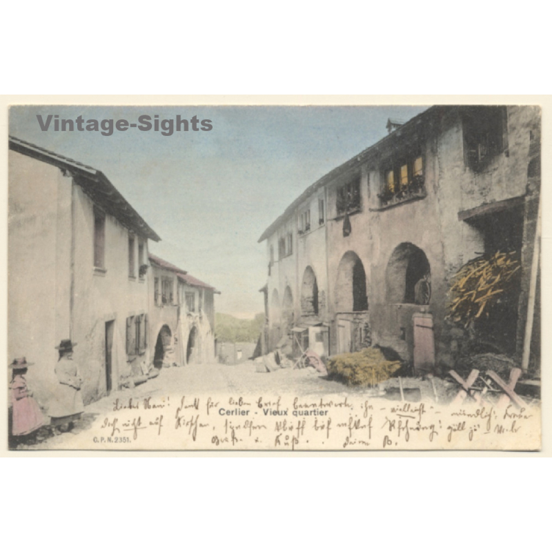 Erlach - Cerlier / Switzerland: Vieux Quartier - Obere Strasse (Vintage PC 1904)