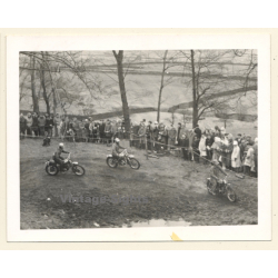 British Motocross Race N°2 N° 12 N°8 / Scrambling *2 (Vintage Photo UK ~1950s)