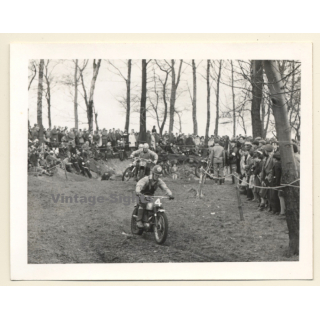 British Motocross Race N°4 N° 49 / Scrambling *3 (Vintage Photo UK ~1950s)