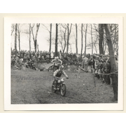 British Motocross Race N°4 N° 49 / Scrambling *3 (Vintage Photo UK ~1950s)