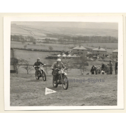 British Motocross Race N°7 N°50 / Scramble *5 (Vintage Photo UK ~1950s)