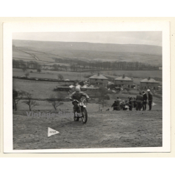 British Motocross Race N°43 / Scramble *6 (Vintage Photo UK ~1950s)