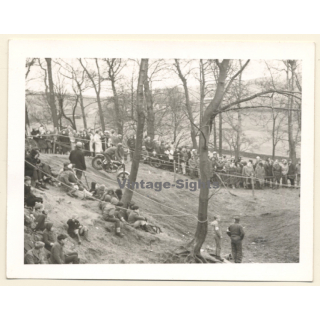 British Motocross Race N°15 / Scramble *8 (Vintage Photo UK ~1950s)