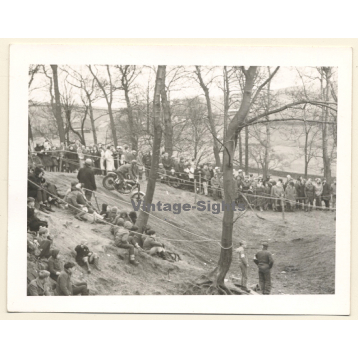 British Motocross Race N°15 / Scramble *8 (Vintage Photo UK ~1950s)