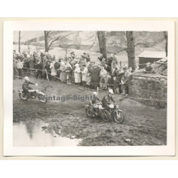 British Motocross Race N°36 N°35 N°21  / Scramble *15 (Vintage Photo UK ~1950s)