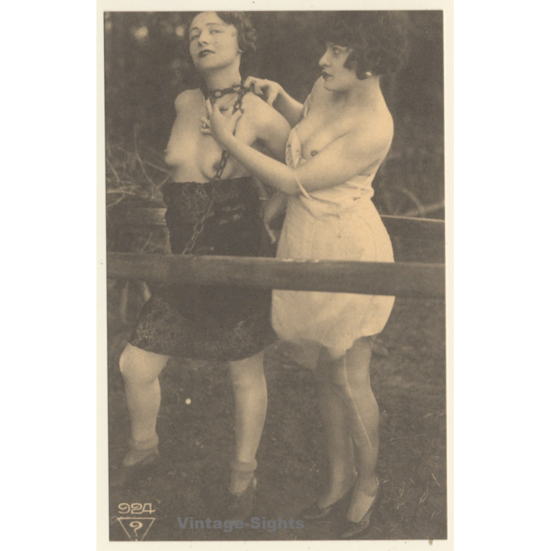 1920s Erotica: BDSM Fantasy - Bondage*1 / Risqué - Boudoir (PC Weltpostverein RE ~1960s)