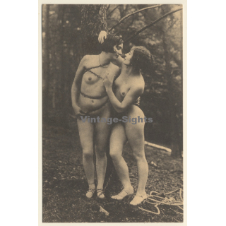 1920s Erotica: BDSM Fantasy - Bondage*2 / Risqué - Boudoir (PC Weltpostverein RE ~1960s)