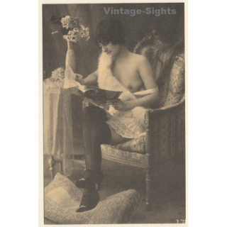 1920s Erotica: Nude Belle Epoque Beauty*5 / Risqué - Boudoir (PC Weltpostverein RE ~1960s)