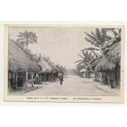 Mission Of The E.E.P.P. Trappists - Congo / Africa (Vintage PC B/W)