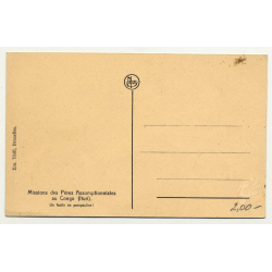 Mission Of The Assumptionists - Dead Elephant - Congo / Africa (Vintage PC B/W)