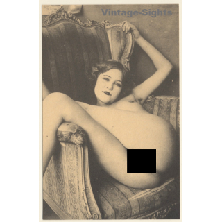 1920s Erotica: Nude Belle Epoque Beauty*30 / Risqué - Boudoir (PC Weltpostverein RE ~1960s)