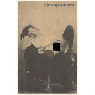 1920s Erotica: Nude Belle Epoque Beauty*38 / Risqué - Boudoir (PC RE ~1960s)