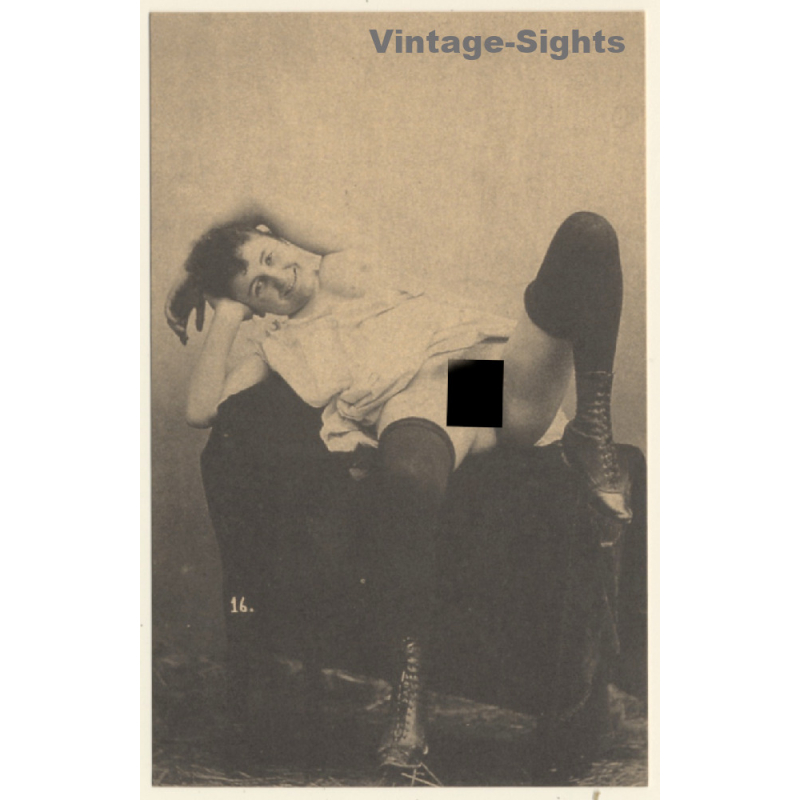1920s Erotica: Nude Belle Epoque Beauty*38 / Risqué - Boudoir (PC RE ~1960s)