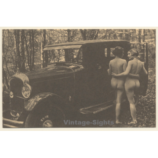 1920s Erotica: Lesbian Fantasy *11 / Oldtimer - Risqué - Boudoir (PC RE ~1960s)