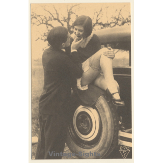 1920s Erotica: Couple Fantasy *4 / Oldtimer - Risqué - Boudoir (PC RE ~1960s)