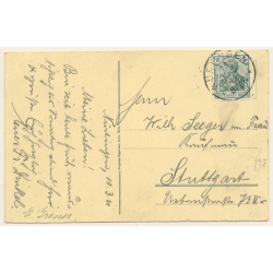 Nürtingen a.N. / Germany: Partial View - Church - Neckar (Vintage PC 1911)