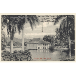 Kandy / Sri Lanka - Ceylon: Buddhist Library (Vintage PC 1910)