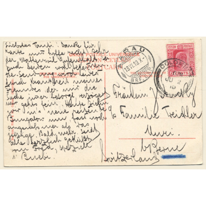 Kandy / Sri Lanka - Ceylon: Buddhist Library (Vintage PC 1910)