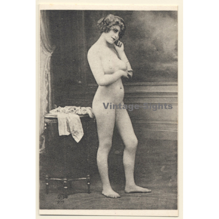 1920s Erotica: Belle Epoque Nude*5 / Risqué - Boudoir (Vintage Trading Card ~1930s)