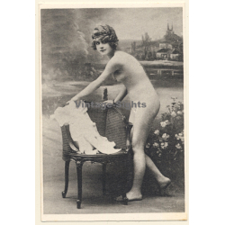 1920s Erotica: Belle Epoque Nude*8 / Risqué - Boudoir (Vintage Trading Card ~1930s)