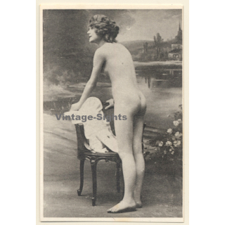 1920s Erotica: Belle Epoque Nude*9 / Risqué - Boudoir (Vintage Trading Card ~1930s)