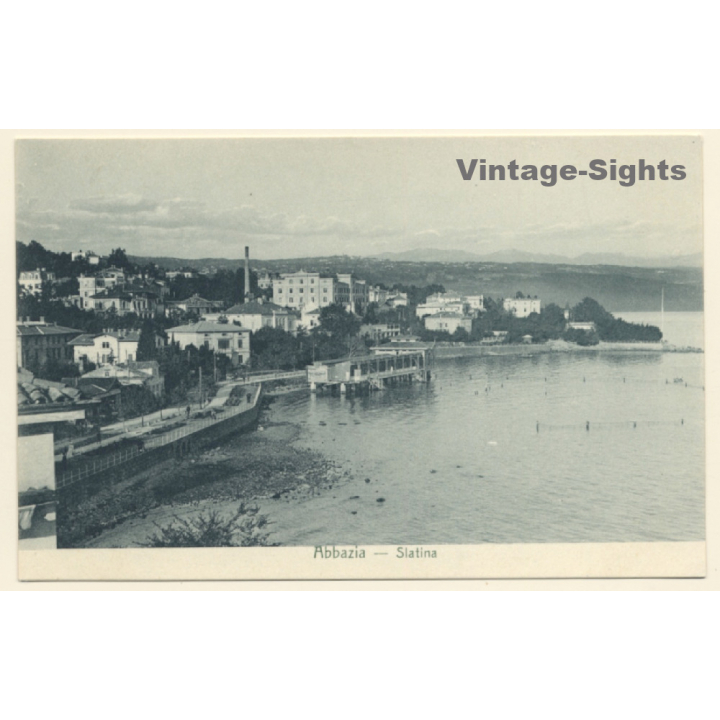 Abbazia - Istria / Croatia: Slatina Seebad (Vintage PC ~1910s)