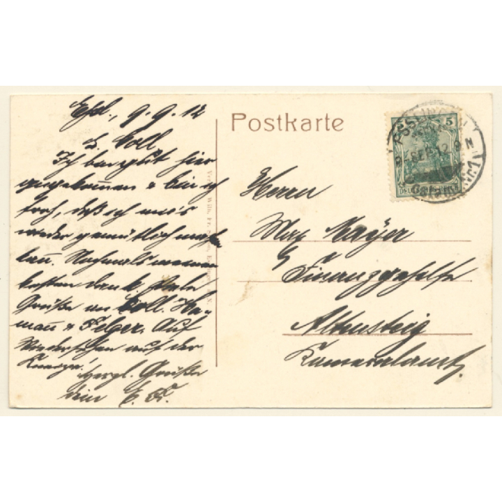 Esslingen a.N. / Germany: Partial View - Church (Vintage PC 1912)