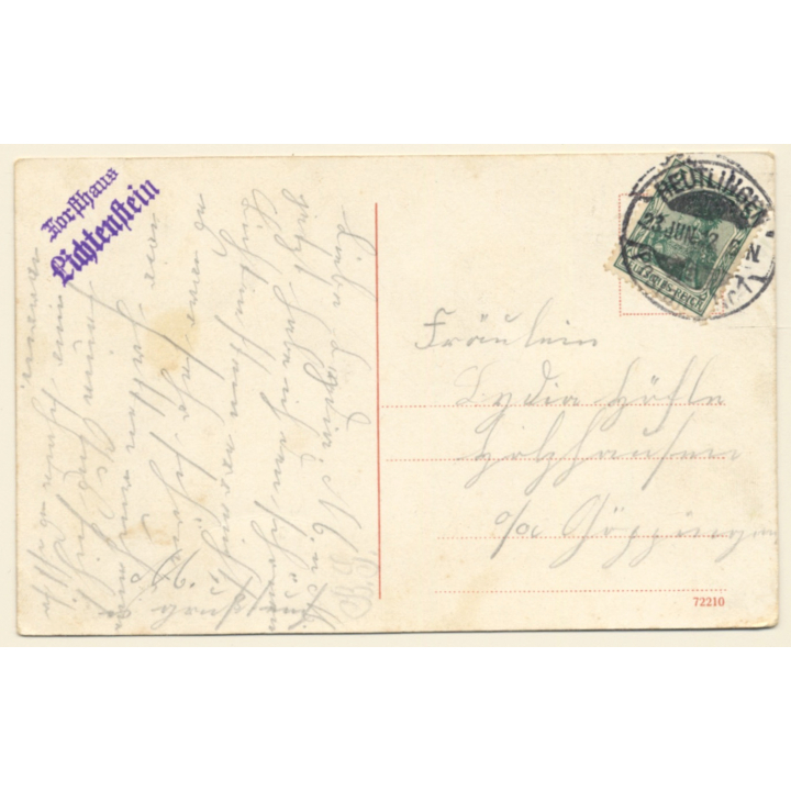 Honau / Germany: Schloss Lichtenstein *2 (Vintage PC 1912)