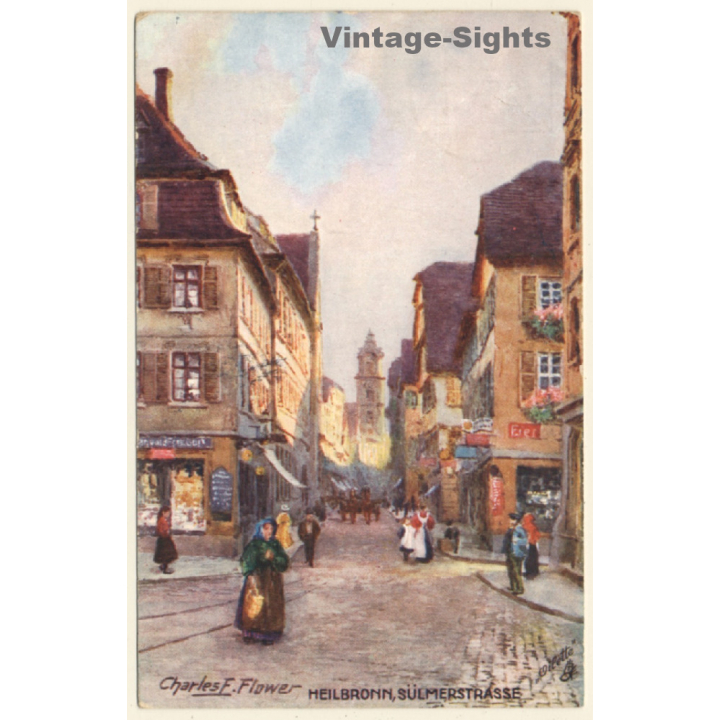 Charles F. Flower: Heilbronn - Sülmerstrasse (Vintage PC 1911)