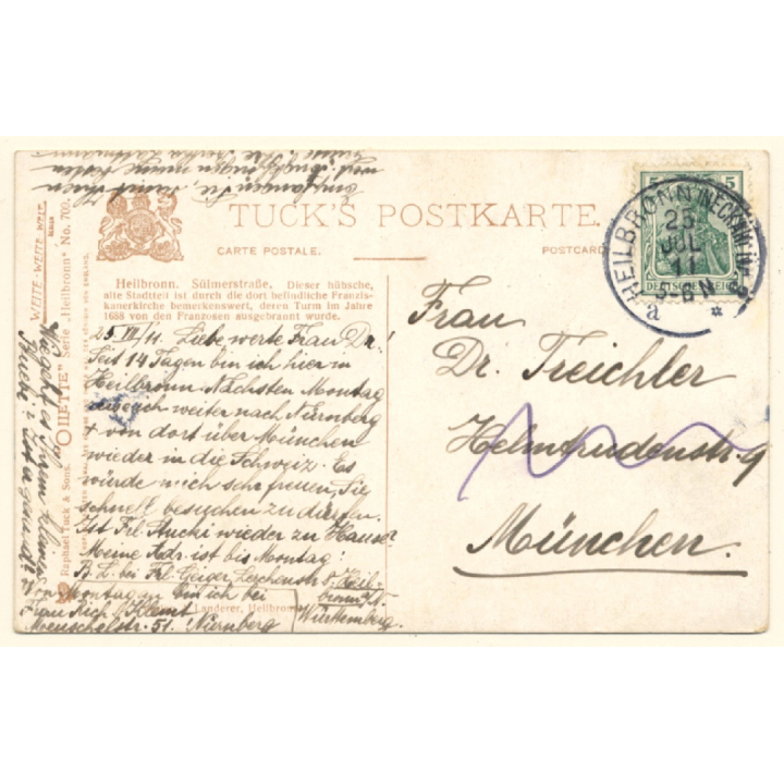 Charles F. Flower: Heilbronn - Sülmerstrasse (Vintage PC 1911)
