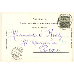 Lausanne / Switzerland: Tribunal Fédéral et Guillaume Tell (Vintage PC 1902)