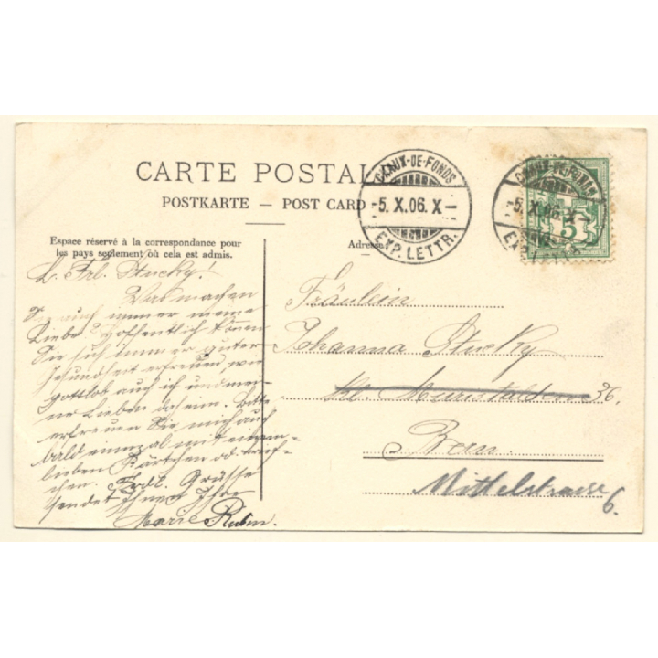 Les Brenets / Switzerland: Hotel du Saut du Doubs (Vintage PC 1906)