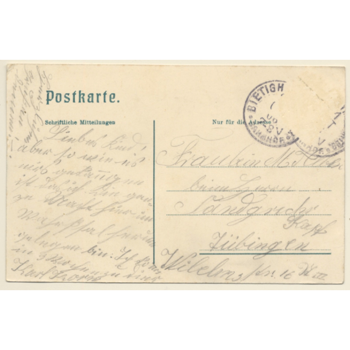 Bietigheim / Germany: Total View View (Vintage PC 1906)