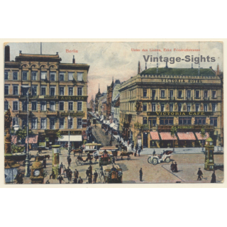 Berlin / Germany: Unter den Linden, Ecke Friedrichstrasse (Vintage PC 1907)