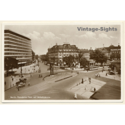 Berlin / Germany: Potsdamer Platz mit Verkehrsturm (Vintage RPPC 1910s/1920s)