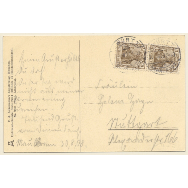 Albrecht Dürer: Hand of Apostle (Vintage Artist PC 1908)