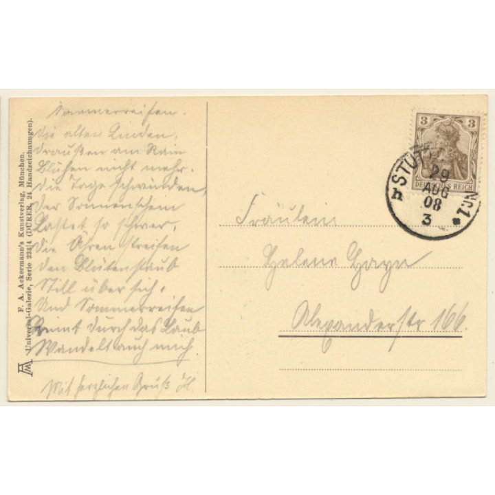 Albrecht Dürer: Self Portrait at Age of 13 (Vintage Artist PC 1908)