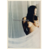 Artistic Erotic Study: Busty Longhaired Nude with Cloth (Vintage Photo ~1990s)
