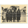4 Older Native Women In Sarongs / Congo? (Vintage Photo B/W ~1930s/1940s)