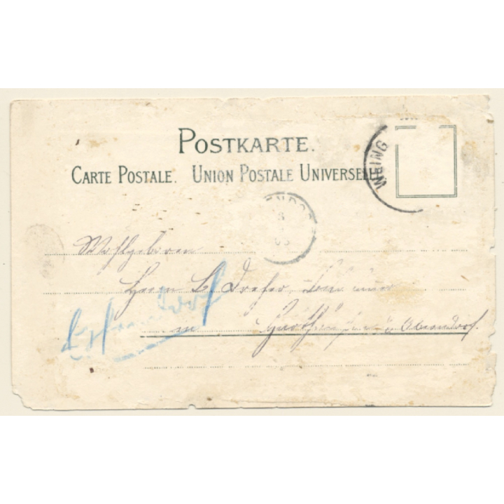 Weingarten / Germany: Rathaus (Vintage RPPC 1903)