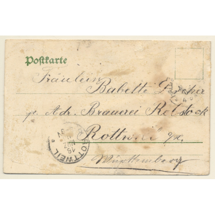 Schwäbisch Hall / Germany: Weilertor - Im Weiler 18 (Vintage PC 1903)