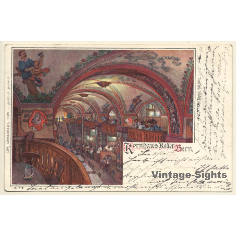 Bern / Switzerland: Kornhaus Keller(Vintage PC Litho 1901)