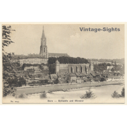 Bern / Switzerland: Schwelle und Münster (Vintage PC 1910s)