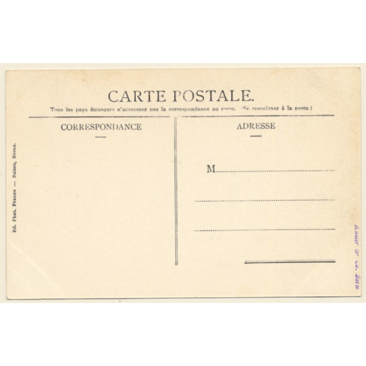 Bern / Switzerland: Schwelle und Münster (Vintage PC 1910s)