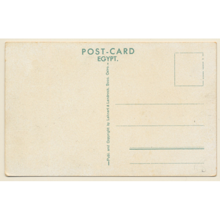 Lehnert & Landrock N°2059: Lookout in the Desert / Camels (Vintage PC 1910s/1920s)