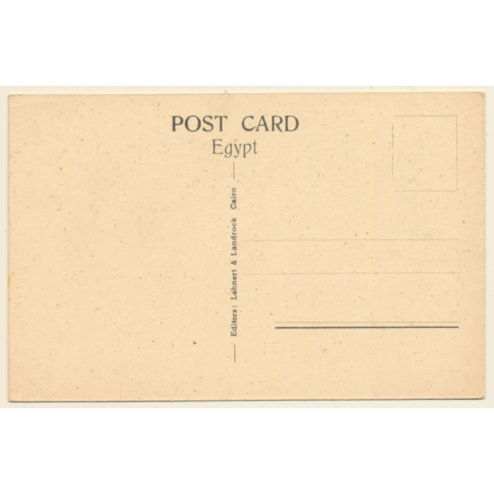 Lehnert & Landrock N°1042: Cairo - The Pyramid of Gizeh / Camel (Vintage PC 1910s/1920s)
