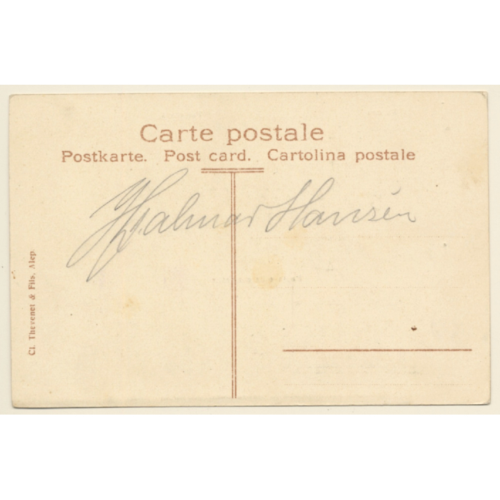 Syria: Euphrate - Radeau - Puiseuses / Camels (Vintage PC 1910s)