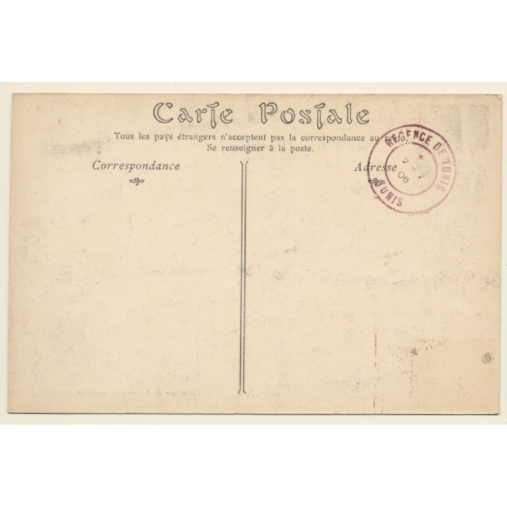 Tunisia: Caravanne de Chameaux au repos / Camels (Vintage PC 1906)